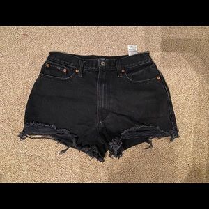 Abercrombie black shorts. Size 4. Like new